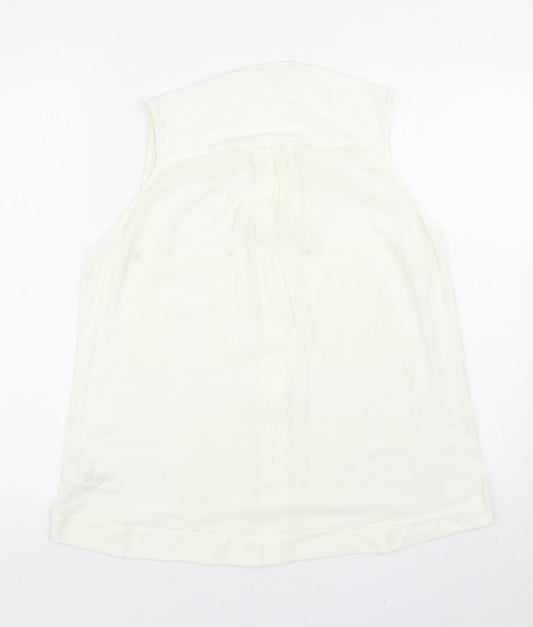 Womens UK Size 12 NEXT Ivory Basic Blouse