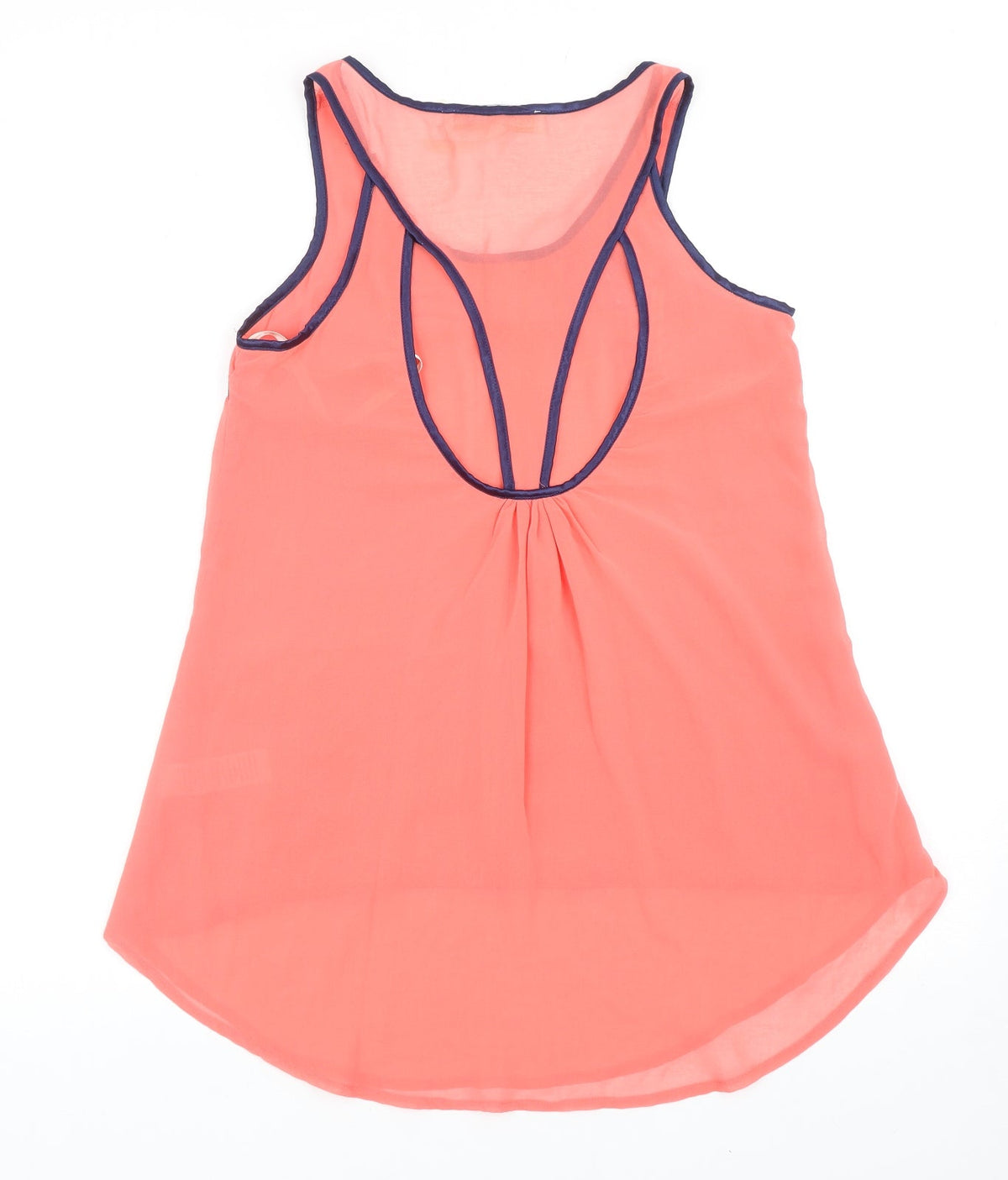 Little Misstress Womens Pink Polyester Basic Tank Size 10 Scoop Neck