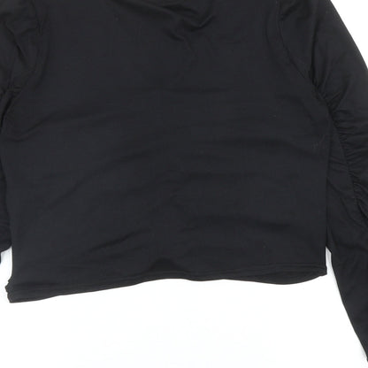 Womens UK Size L Pink Vanilla Black Basic Blouse