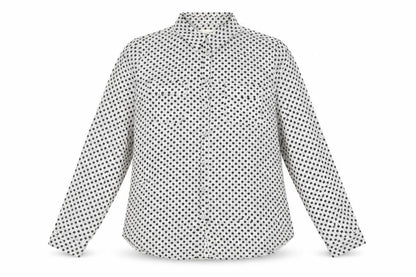 Womens UK Size M LOFT Black Basic Button-Up