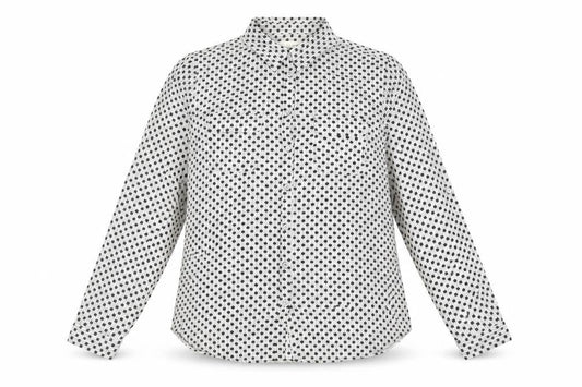 Womens UK Size M LOFT Black Basic Button-Up