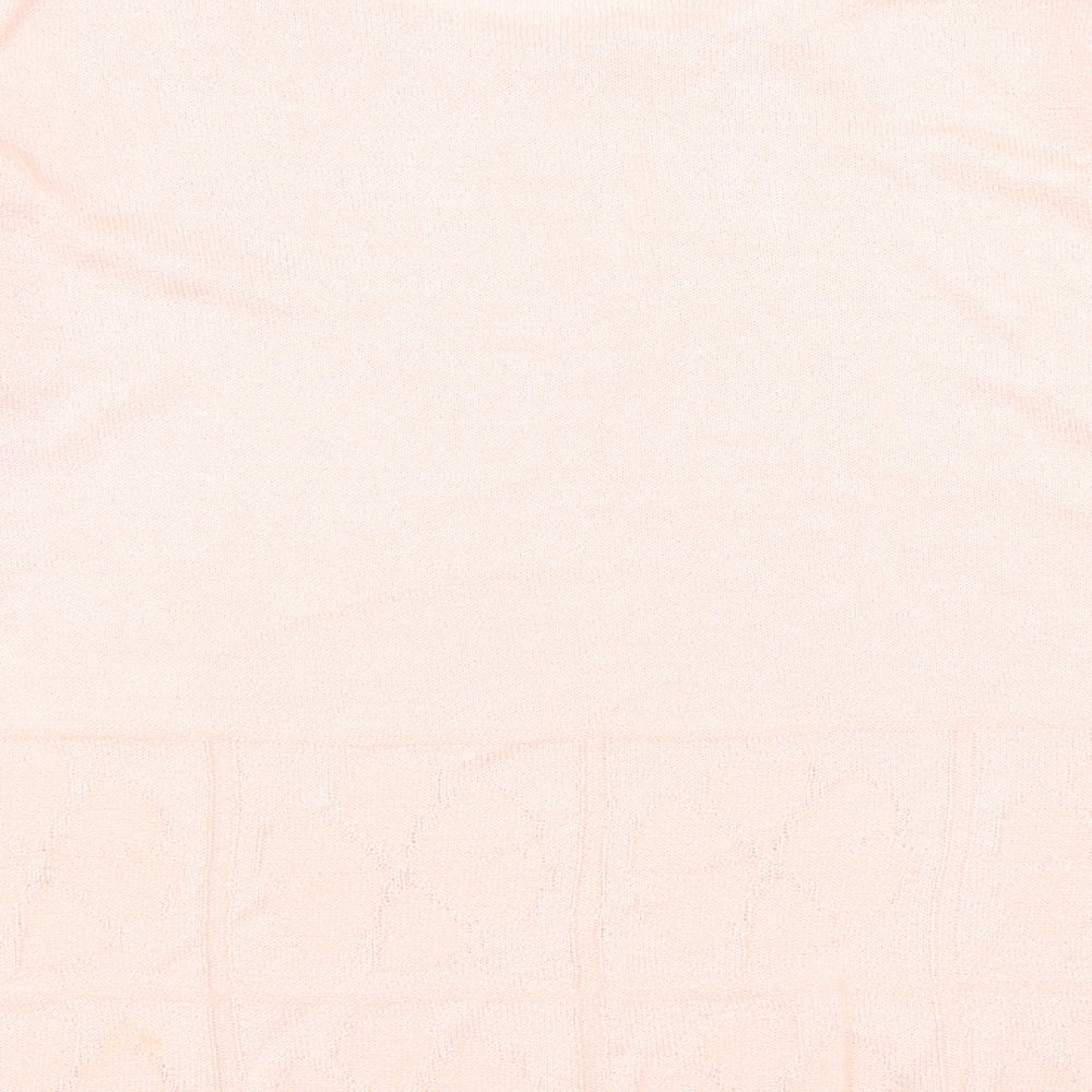 Womens UK Size L BASSINI Pink Pullover Jumper