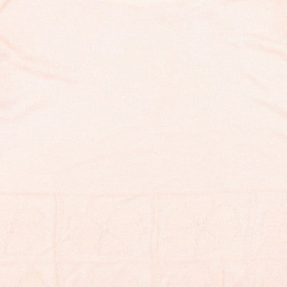Womens UK Size L BASSINI Pink Pullover Jumper