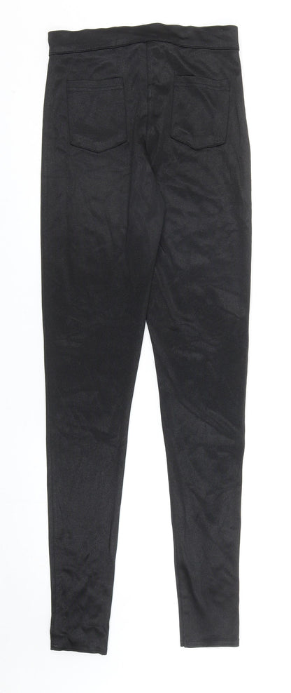 Womens UK Size 10 Preworn Regular Fit  Black Trousers