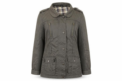 Marks & Spencer Womens Grey Jacket Size 8 Zip