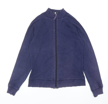 Dorothy Perkins Womens Blue Cotton Full Zip Sweatshirt Size 14 Zip
