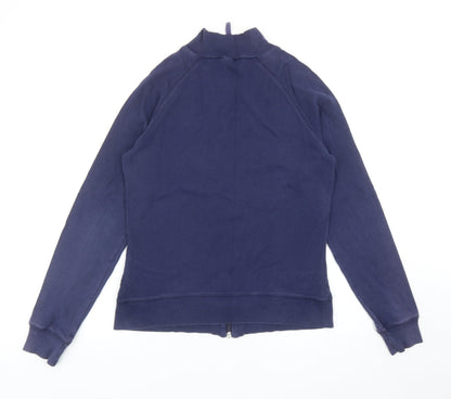 Dorothy Perkins Womens Blue Cotton Full Zip Sweatshirt Size 14 Zip