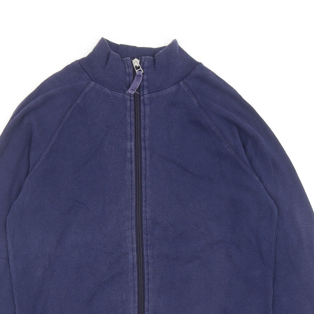 Dorothy Perkins Womens Blue Cotton Full Zip Sweatshirt Size 14 Zip