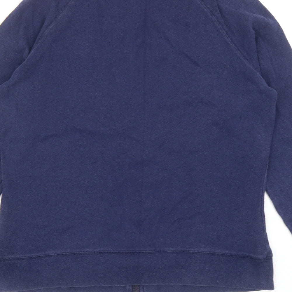 Dorothy Perkins Womens Blue Cotton Full Zip Sweatshirt Size 14 Zip