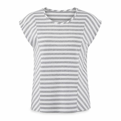 Womens UK Size 12 Being Casual Grey Basic T-Shirt