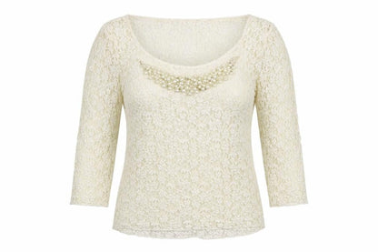 Womens UK Size 12 Per Una Ivory Basic Blouse