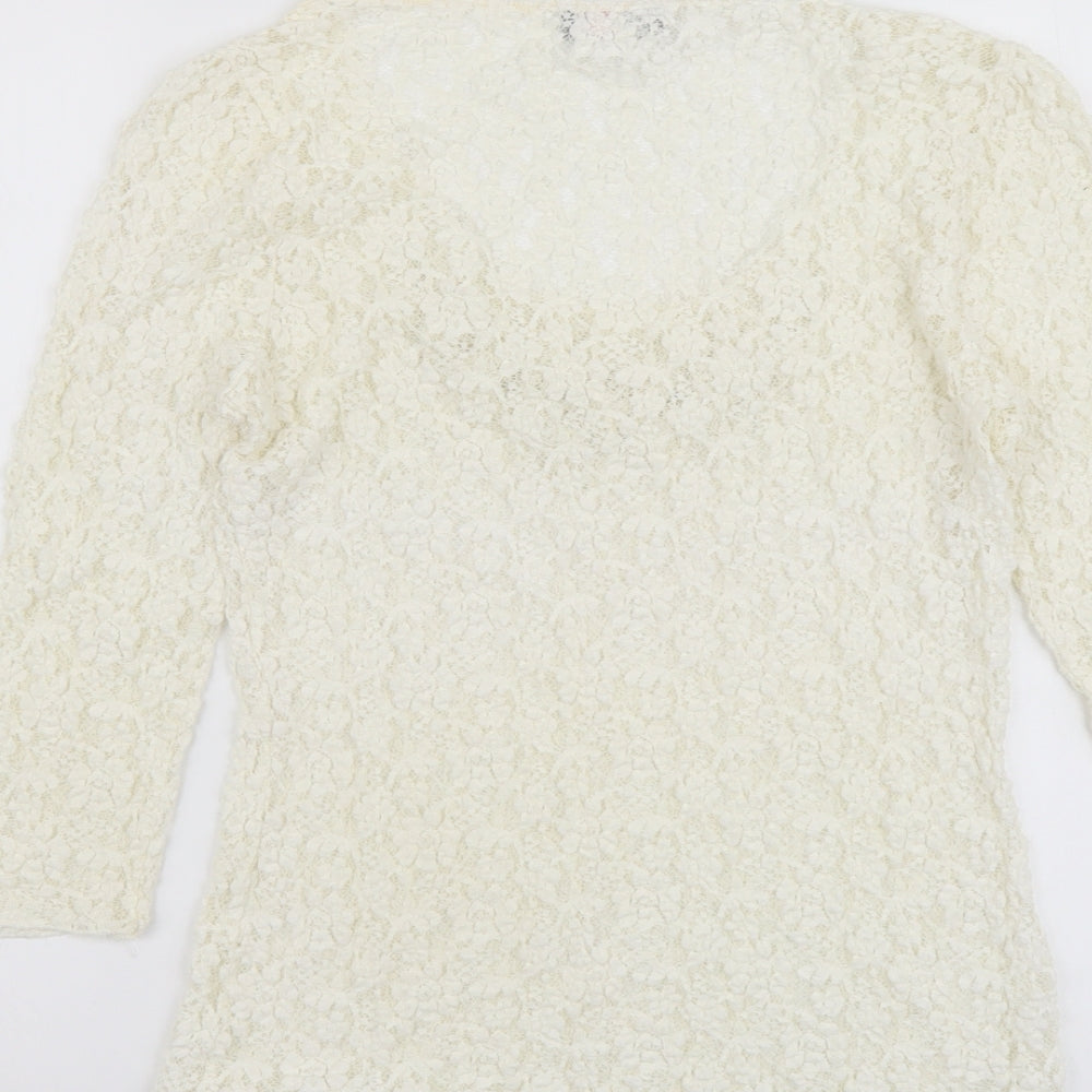 Womens UK Size 12 Per Una Ivory Basic Blouse