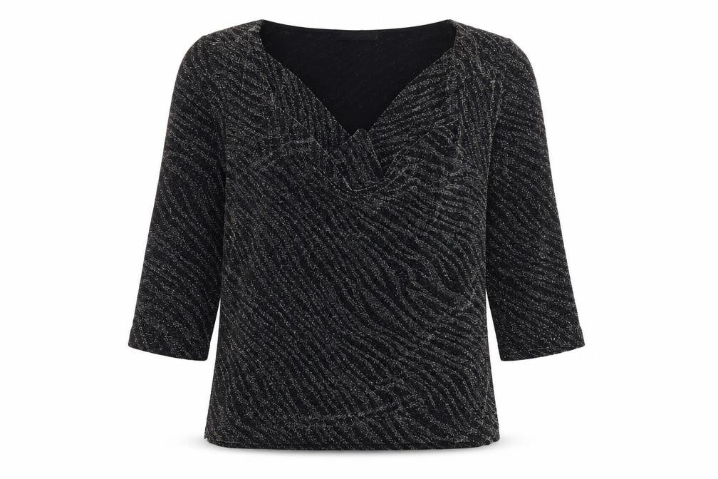 Womens UK Size M Just Elegance Silver Basic Blouse