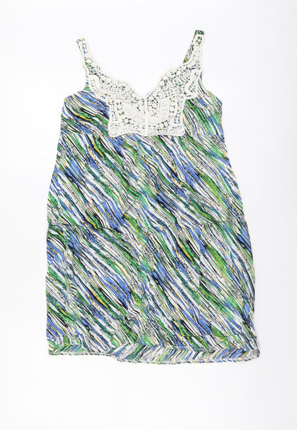Womens UK Size XL Striking Multicoloured Basic Tank