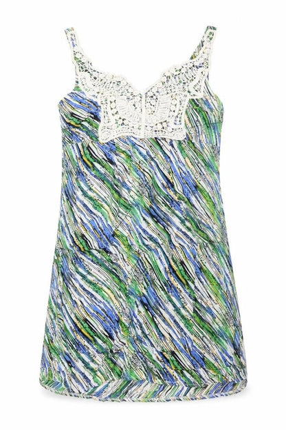 Womens UK Size XL Striking Multicoloured Basic Tank