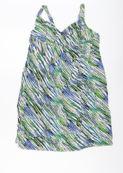Womens UK Size XL Striking Multicoloured Basic Tank