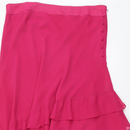 Berkertex Womens Pink Polyester Skater Skirt Size 38 in Zip