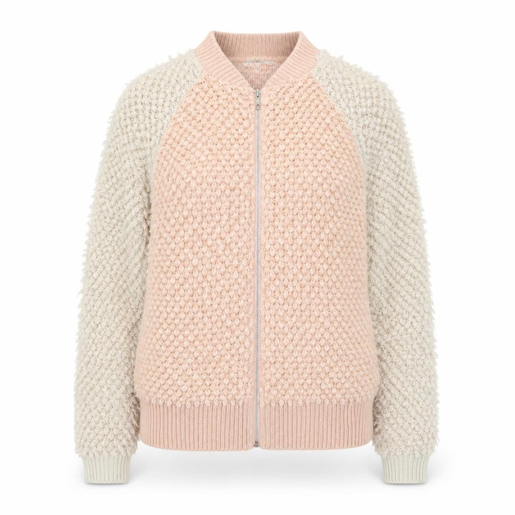 Womens UK Size 8 NEXT Pink Full Zip Jumper
