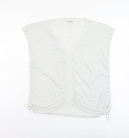 Womens UK Size 12 NEXT Silver Basic Tank