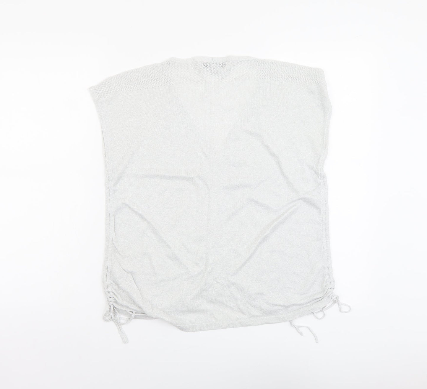 Womens UK Size 12 NEXT Silver Basic Tank