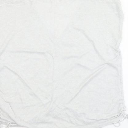 Womens UK Size 12 NEXT Silver Basic Tank