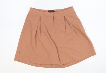 PRETTYLITTLETHING Womens Pink Polyester Sailor Shorts Size 6 Regular Zip