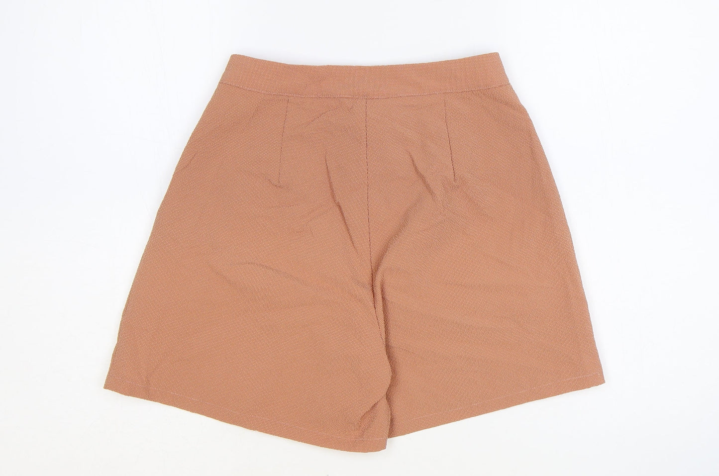 PRETTYLITTLETHING Womens Pink Polyester Sailor Shorts Size 6 Regular Zip