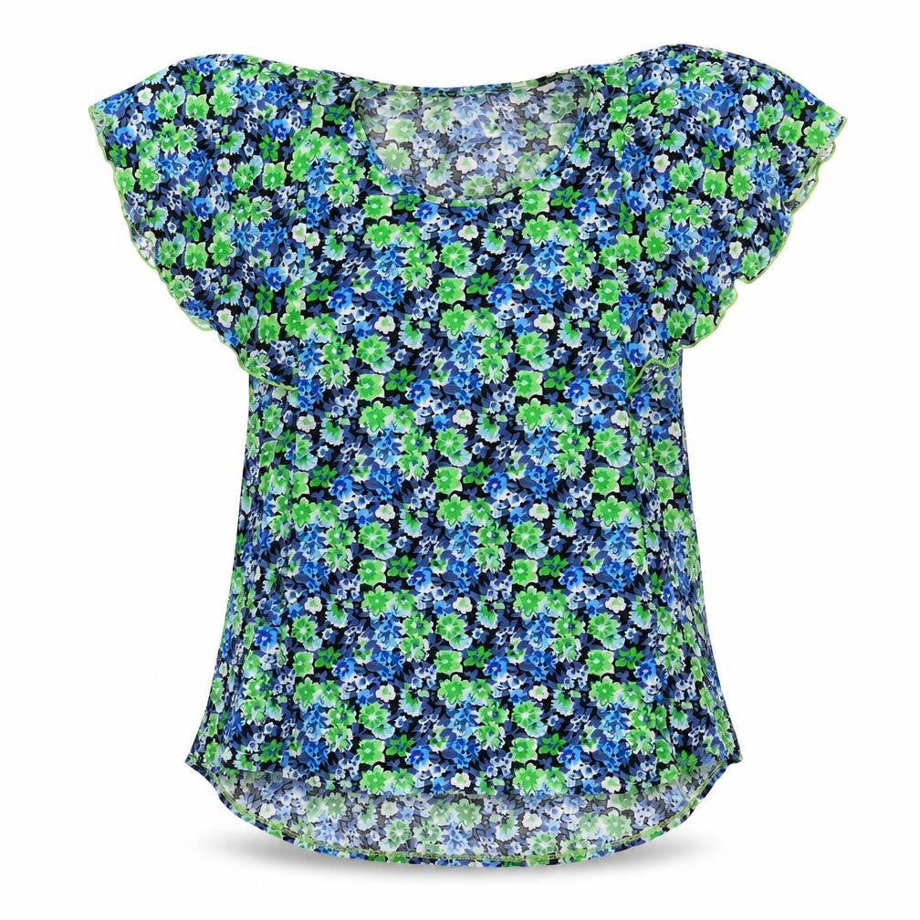 Womens UK Size S Preworn Multicoloured Basic Blouse