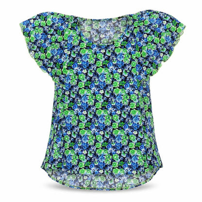 Womens UK Size S Preworn Multicoloured Basic Blouse