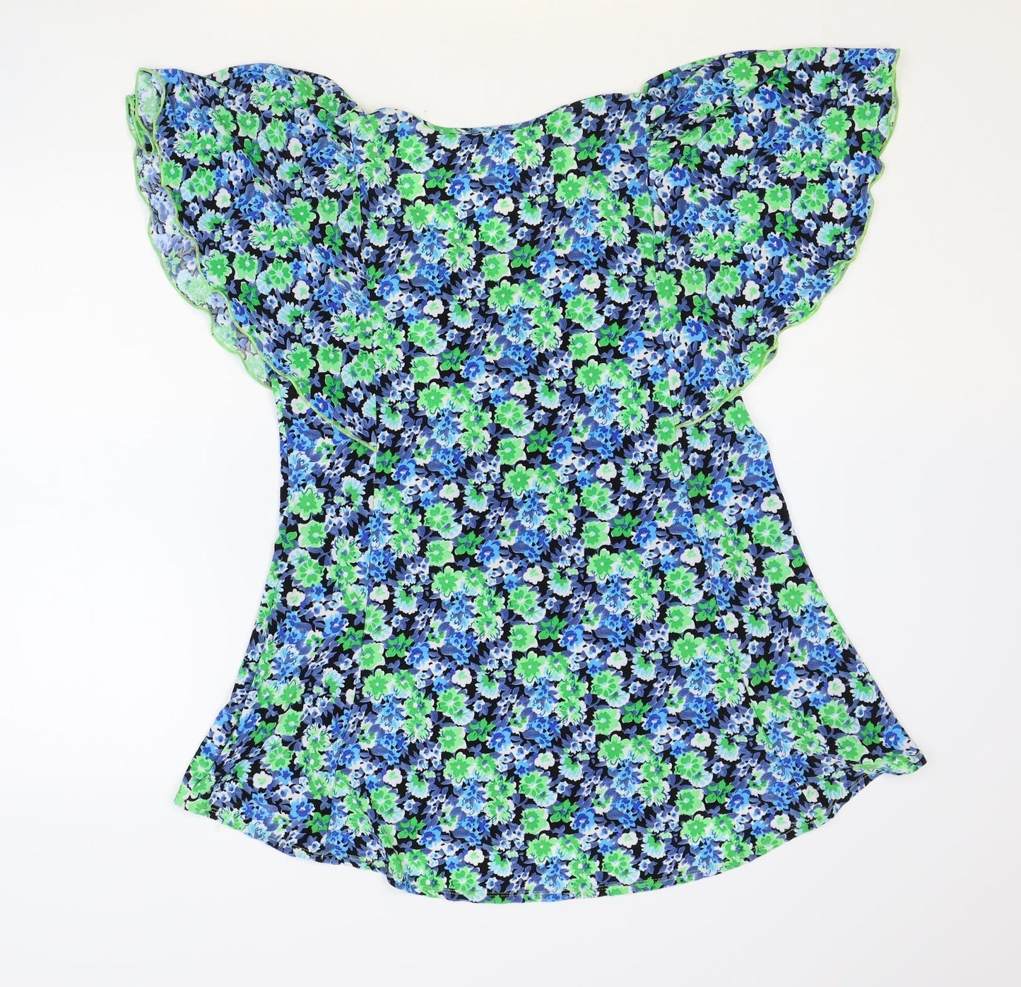 Womens UK Size S Preworn Multicoloured Basic Blouse