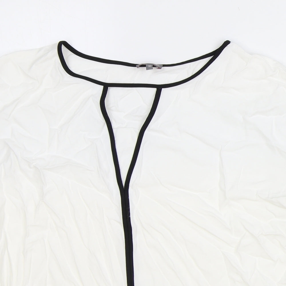 Womens UK Size 6 Phase Eight White Basic T-Shirt