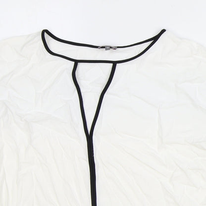 Womens UK Size 6 Phase Eight White Basic T-Shirt