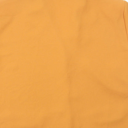 Classic Image Womens Brown Viscose Basic Button-Up Size 22 Collared