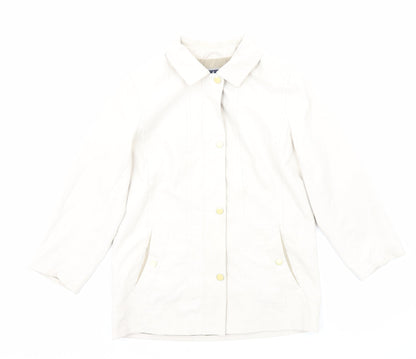 Isle of Cotton Womens Ivory Jacket Size 10 Zip