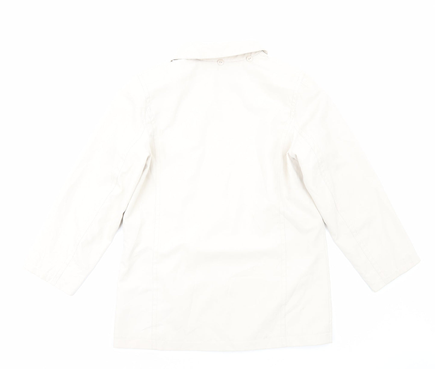 Isle of Cotton Womens Ivory Jacket Size 10 Zip