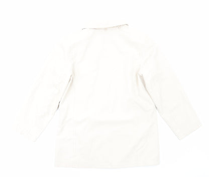 Isle of Cotton Womens Ivory Jacket Size 10 Zip