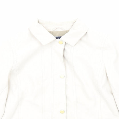 Isle of Cotton Womens Ivory Jacket Size 10 Zip