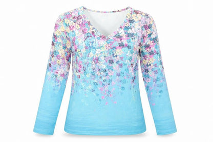Womens UK Size S Exclusive Blue Basic Blouse