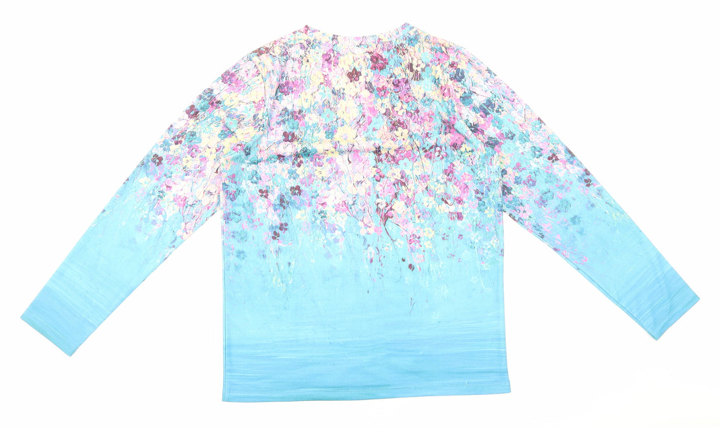 Womens UK Size S Exclusive Blue Basic Blouse