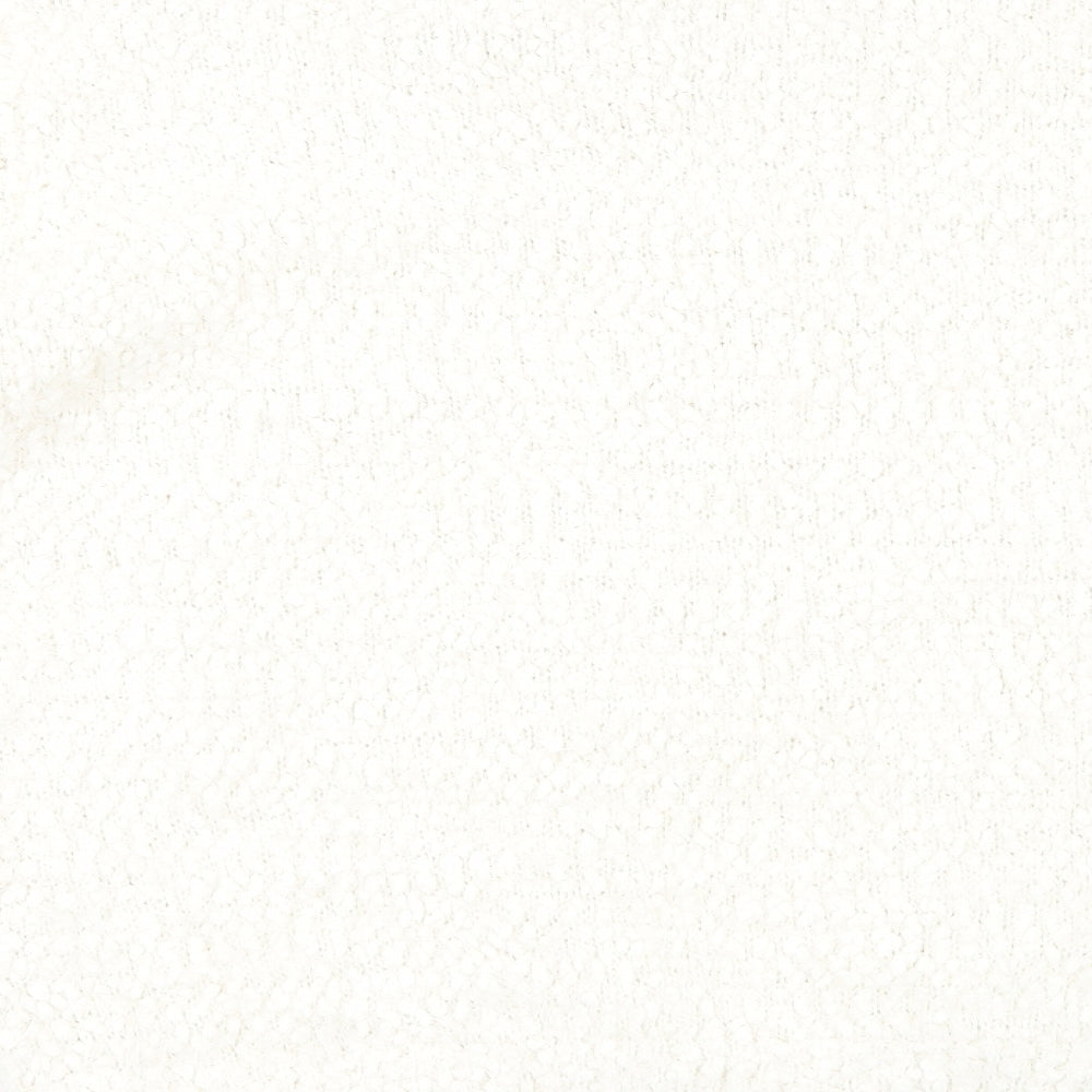 TU Womens White Round Neck Polyester Pullover Jumper Size 20