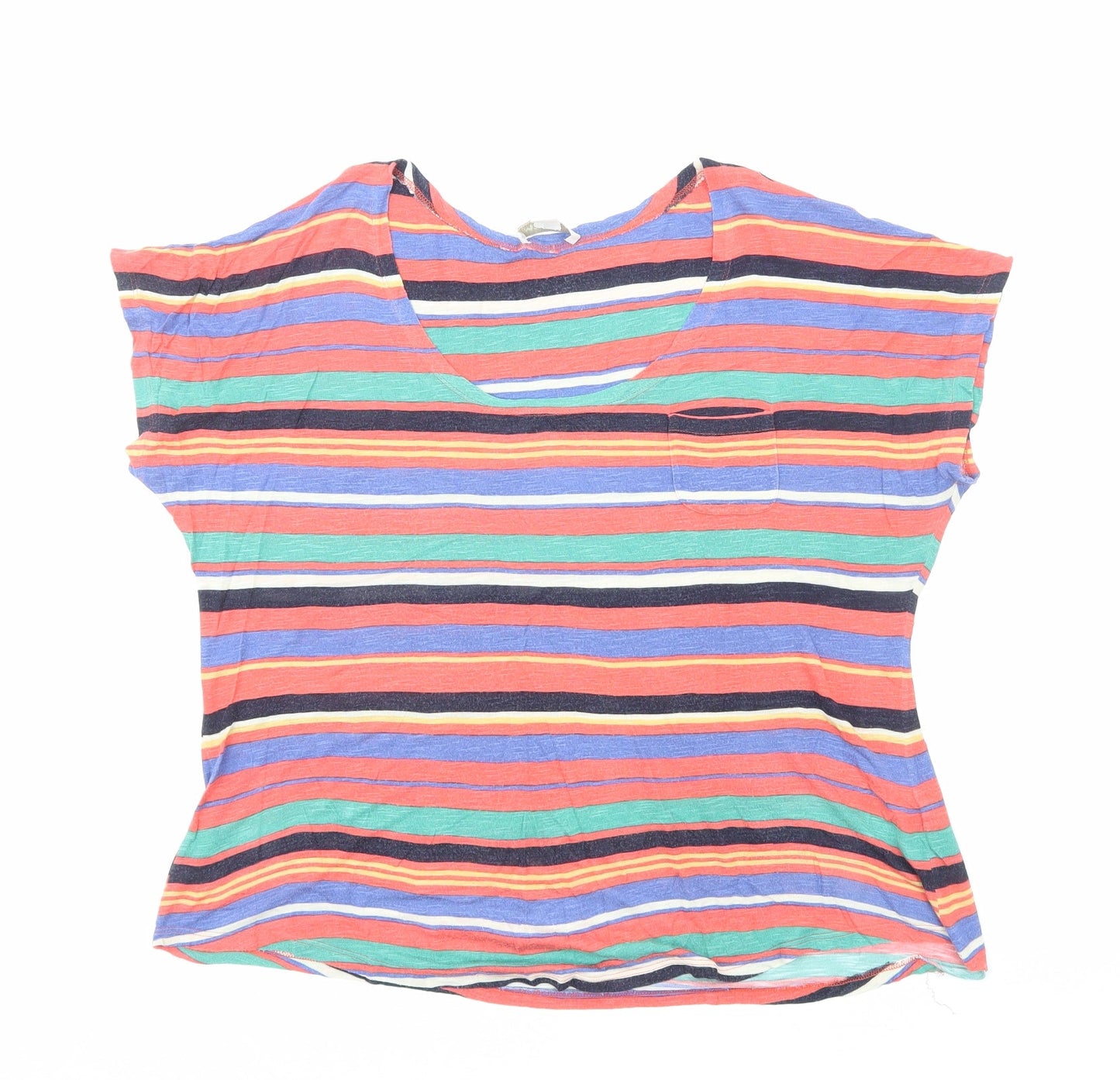 Womens UK Size 14 Monsoon Multicoloured Basic T-Shirt