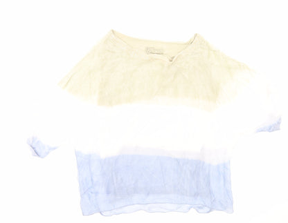 Womens UK Size L Preworn Multicoloured Basic T-Shirt