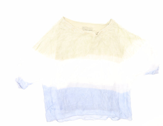 Womens UK Size L Preworn Multicoloured Basic T-Shirt