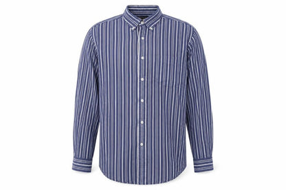 Mens UK Size L Nautica Blue  Button-Up Long Sleeve Casual Shirt