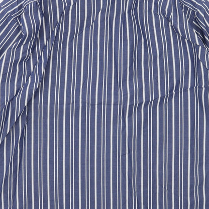 Mens UK Size L Nautica Blue  Button-Up Long Sleeve Casual Shirt