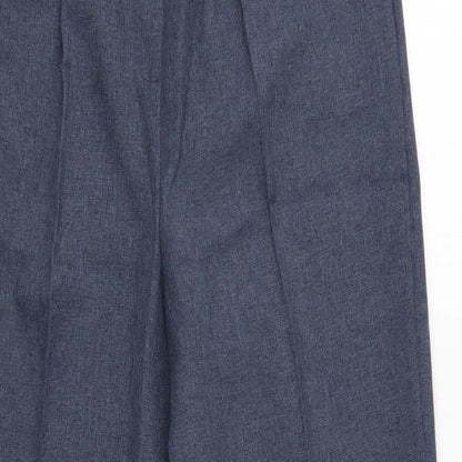 Bonmarché Womens Blue Polyester Trousers Size 12 Regular