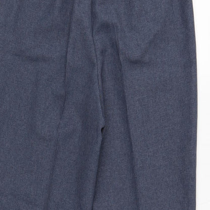 Bonmarché Womens Blue Polyester Trousers Size 12 Regular