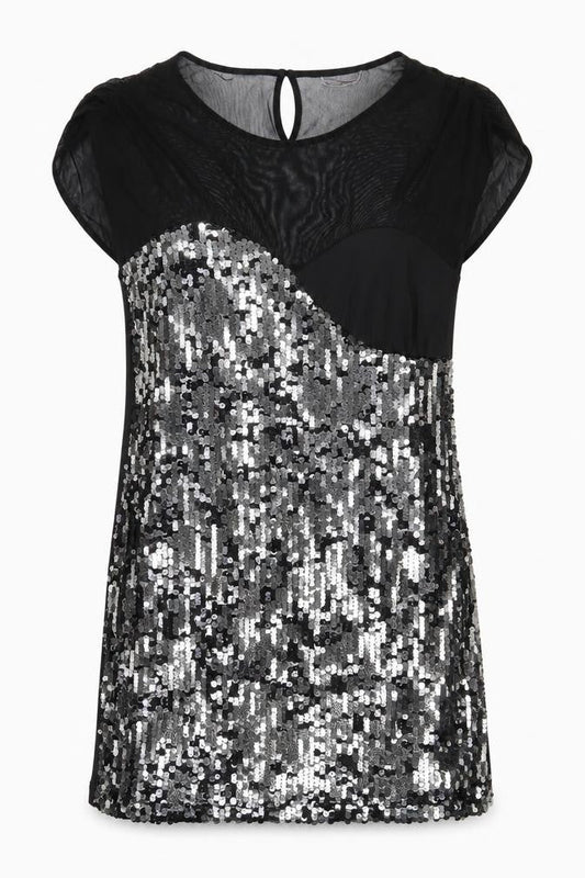 Lipsy London Womens Black Polyester Shift Size 10 Scoop Neck Pullover