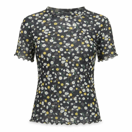 Womens UK Size 8 New Look Black Basic T-Shirt