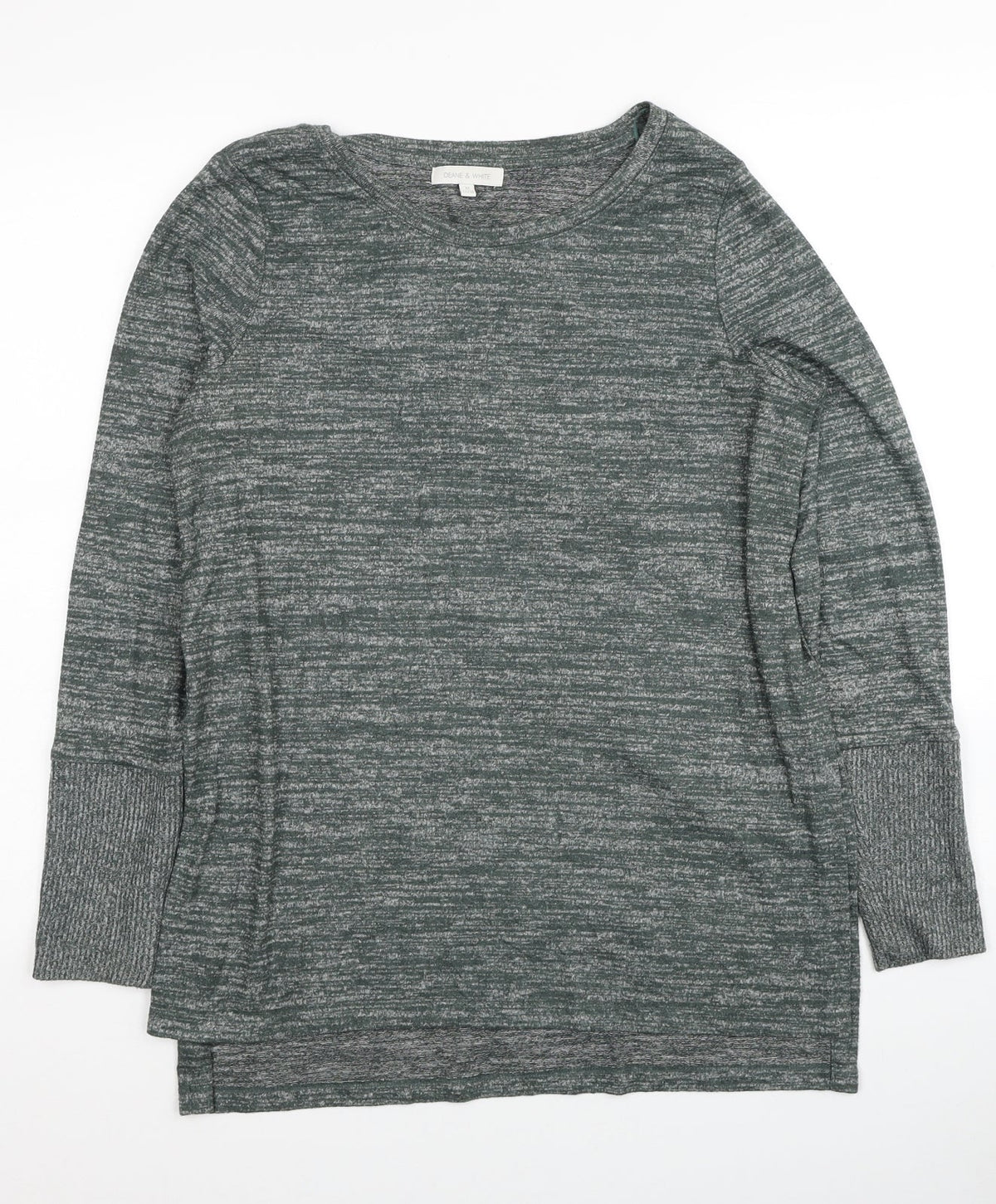 Womens UK Size 12 Deane & White Green Pullover Jumper